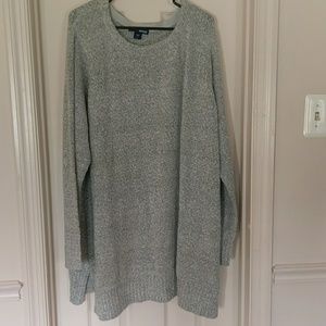 Grey, long sweater